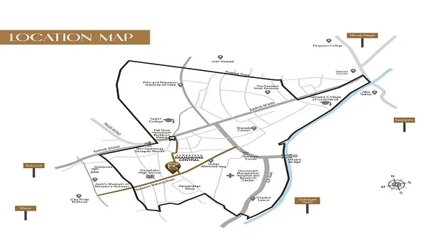 Venkatesh Erandwane Central Location Map